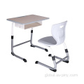 Adjustable Single Desk And Chair Popular School Table Desk Manufactory